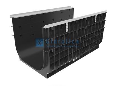 Лоток водоотводный Gidrolica Super ЛВ -50.55.53 - пластиковый, кл. Е600