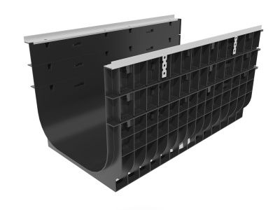 Лоток водоотводный Gidrolica Super ЛВ -50.55.53 - пластиковый, кл. Е600