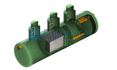 Gidrolica LOS-System 3/пескоотделитель-бензомаслоотделитель-сорбционный фильтр/100