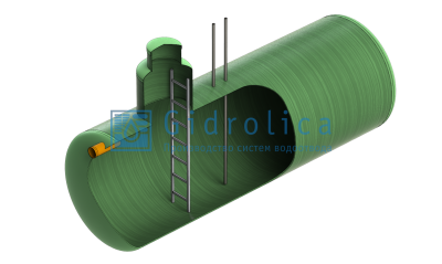 Топливная емкость Gidrolica Tank Fuel/горизонтальный вариант/790х5050мм