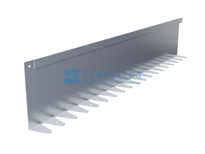 Бордюр Gidrolica Line Steel L-образный из оцинкованной стали 1200х220х70х1,5мм