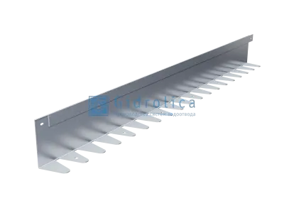 Бордюр Gidrolica Line Steel L-образный из оцинкованной стали 1200х120х70х1,5мм