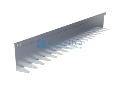 Бордюр Gidrolica Line Steel L-образный из оцинкованной стали 1200х160х70х1,5мм