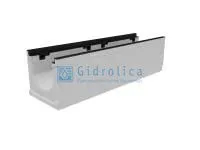 Лоток водоотводный бетонный коробчатый (СО-200мм), с чугунной насадкой, с уклоном 0,5% КUу 100.29,8 (20).21(14) - BGZ-S, № -18 Лоток водоотводный бетонный коробчатый (СО-200мм), с чугунной насадкой, с уклоном 0,5% КUу 100.29,8 (20).21(14) - BGZ-S, № -18