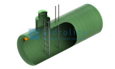 Топливная емкость Gidrolica Tank Fuel/горизонтальный вариант/1390х8400мм